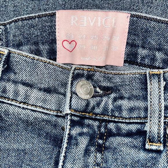 Revice Denim Star Jeans Size 28 Made in USA Blue High Rise Skinny Front Seamed - Picture 6 of 9
